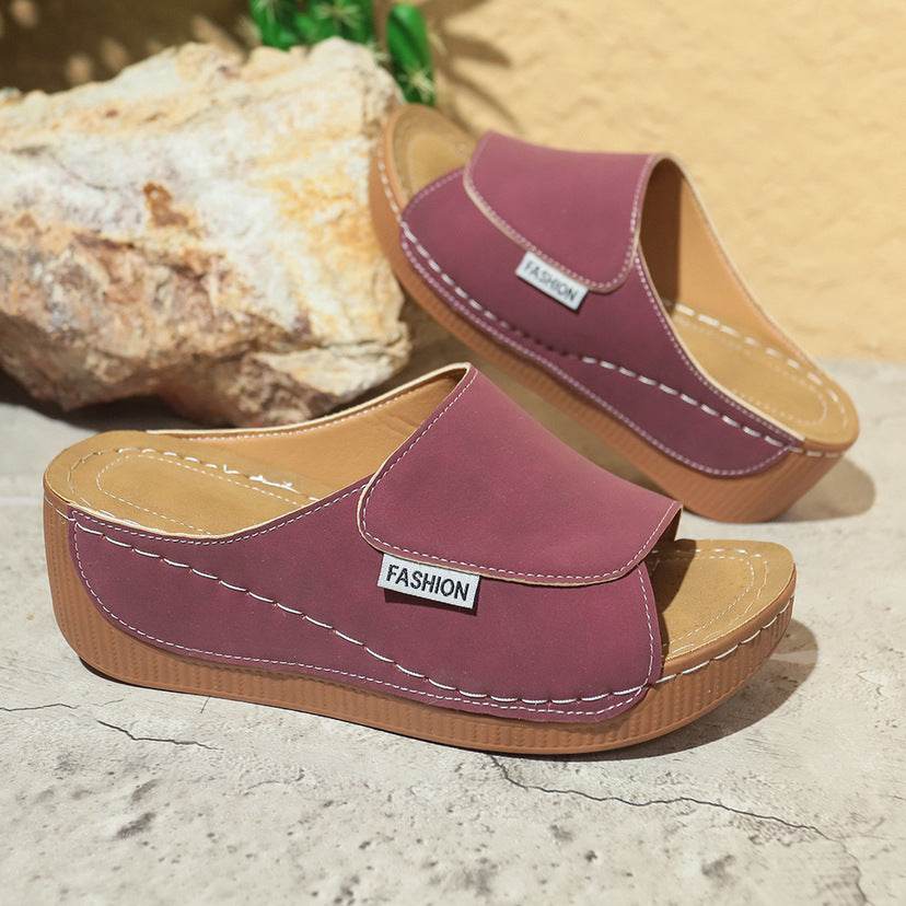 Mules à Plateforme Bleu Ciel