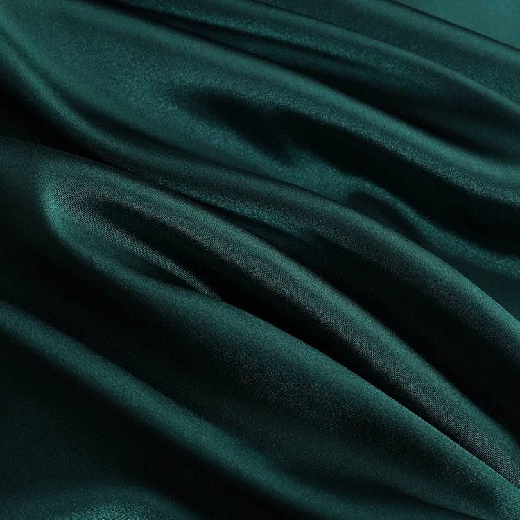 Robe Satinée Cache-Cœur