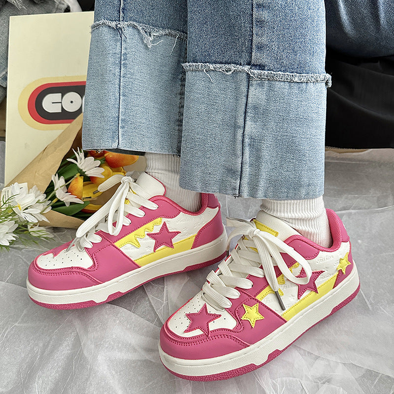 Baskets Colorées à Étoiles – Style Pop & Confort Quotidien