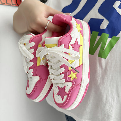 Baskets Colorées à Étoiles – Style Pop & Confort Quotidien