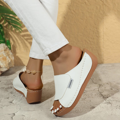 Mules à Plateforme Bleu Ciel – Confort & Style Estival