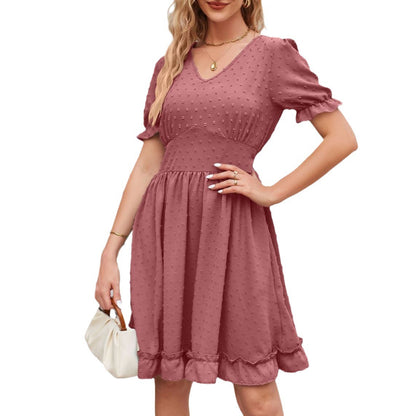 Robe Blanche Romantique à Volants – Élégance et Douceur Estivale