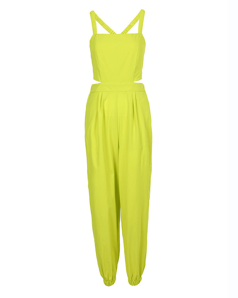 Ensemble Jogging Chic Jaune Néon – Audace et Élégance Moderne