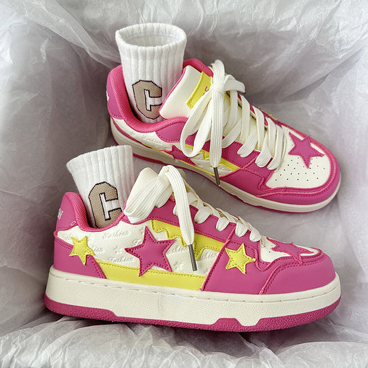 Baskets Colorées à Étoiles – Style Pop & Confort Quotidien